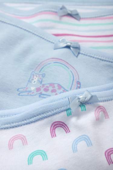 Children Girls - Multipack of 3 - rainbow - briefs - light blue