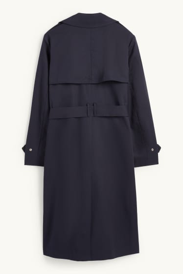 Dames - Trenchcoat - donkerblauw