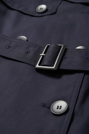 Dames - Trenchcoat - donkerblauw