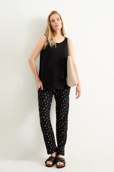Donna - Pantaloni premaman - fantasia - nero