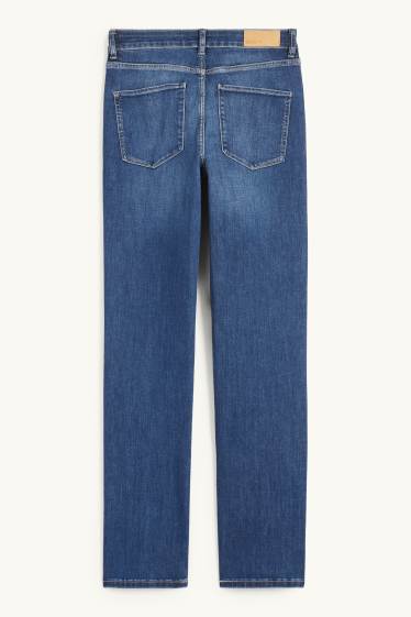 Femmes - Jean coupe droite - mid waist - LYCRA® - jean bleu
