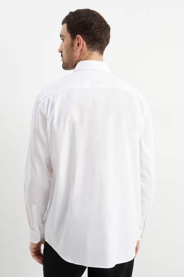 Men - Business shirt - regular fit - kent collar - easy-iron - white