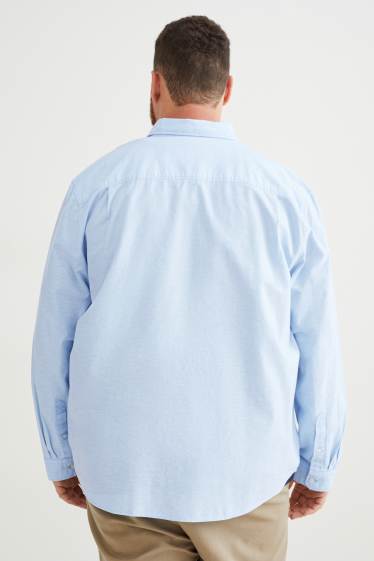 Hommes - Chemise oxford - regular fit - col button-down - bleu clair