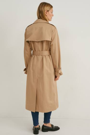 Mujer - Gabardina - topo