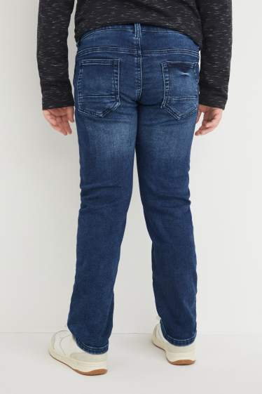 Děti - chlapci - Rozšířené velikosti - multipack 2 ks - slim jeans - jog denim - džíny - tmavošedé