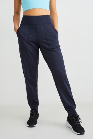Women - Active trousers - fitness - 4 Way Stretch - dark blue