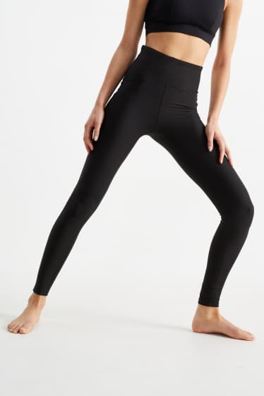 Damen - Funktions-Leggings - 4 Way Stretch - schwarz