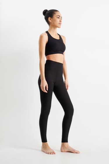 Damen - Funktions-Leggings - 4 Way Stretch - schwarz