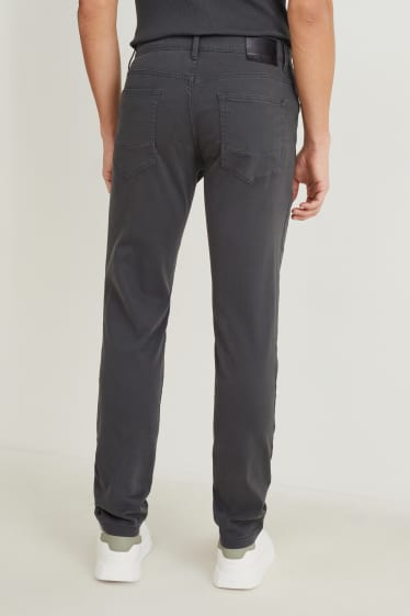 Hommes - Pantalon - slim fit - Flex - gris foncé