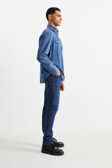 Pánské - Slim jeans - džíny - modré