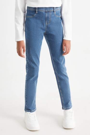 Children Girls - Jegging jeans - blue denim