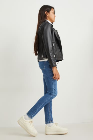 Children Girls - Skinny jeans - LYCRA® - blue denim