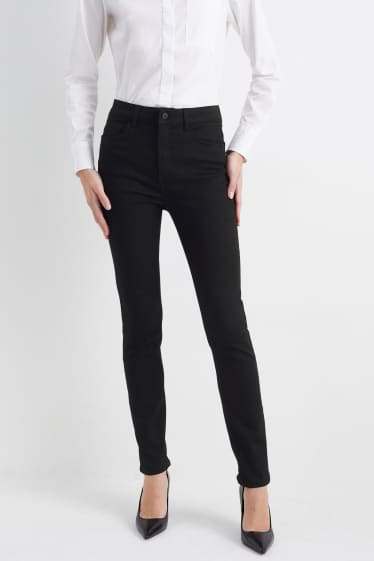 Dona - Straight jeans - high waist - negre