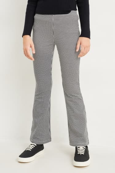 Bambine - Confezione da 2 - leggings termici - taglio svasato - nero