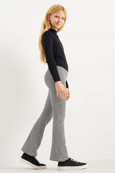 Bambine - Confezione da 2 - leggings termici - taglio svasato - nero