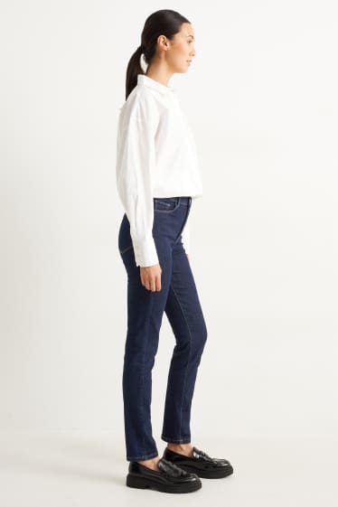 Dames - Slim jeans - high waist - LYCRA® - jeansdonkerblauw