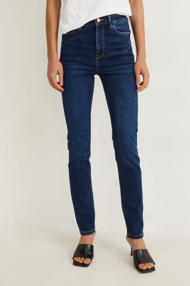Damen - Slim Jeans - High Waist - Shaping-Jeans - LYCRA® - jeansblau
