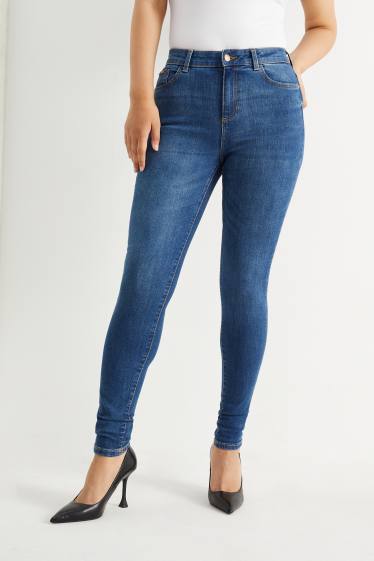 Femmes - Skinny jean - mid waist - LYCRA® - jean bleu