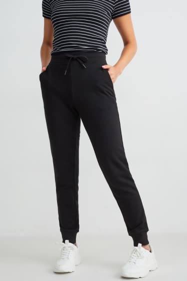 Dona - Pantalons de xandall bàsics - negre