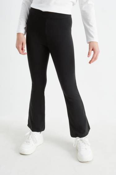 Bambine - Confezione da 2 - leggings - nero