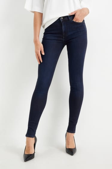 Dona - Premium Denim by C&A - straight jeans - mid waist- LYCRA® - texà blau fosc