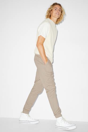 Men - Trousers - slim fit - light beige