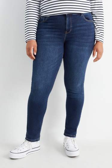 Damen - Slim Jeans - High Waist - Shaping-Jeans - LYCRA® - jeansblau