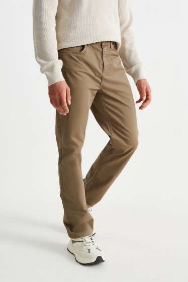 Men - Trousers - regular fit - light brown
