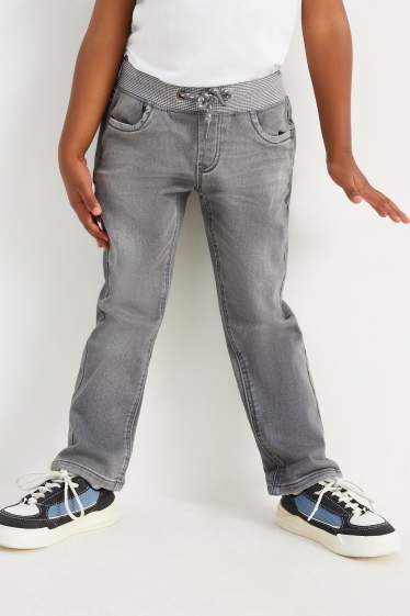 Copii - Băieți - Straight jeans - gri deschis