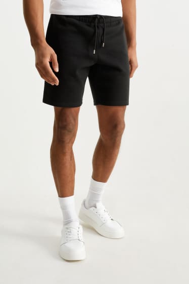 Heren - Sweatshorts - zwart