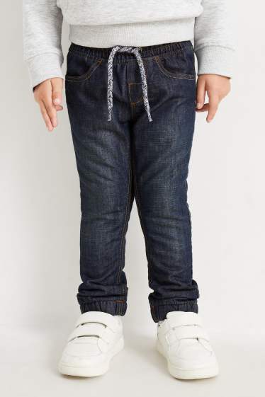 Children Boys - Slim jeans - thermal jeans - denim-dark blue