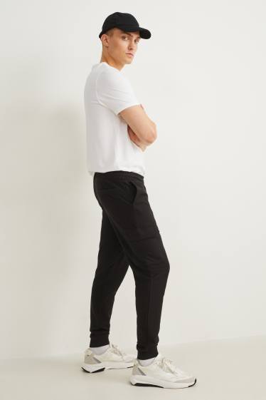 Herren - Cargo-Jogginghose - schwarz