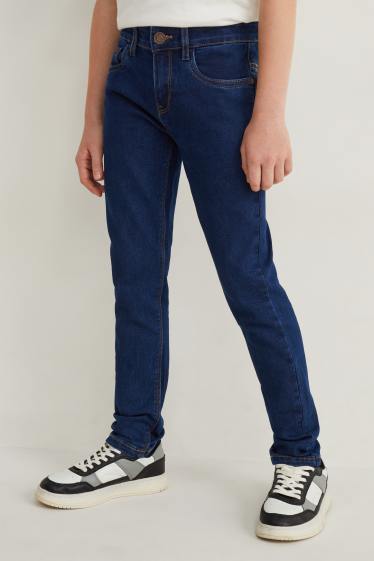 Kinderen: jongens - Set van 2 - skinny jeans - jeansdonkerblauw