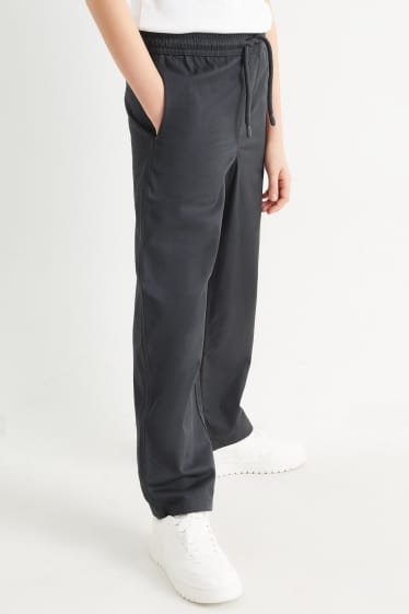 Kinder Jungen - Stoffhose - dunkelgrau