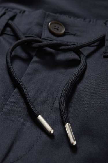 Hommes - Pantalon de jogging - tapered fit - bleu foncé