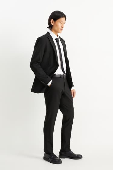 Uomo - Pantaloni coordinabili - slim fit - Flex - LYCRA® - Mix & Match - nero