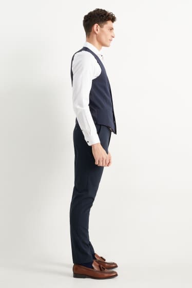 Hommes - Pantalon de costume - slim fit - Flex - LYCRA® - Mix & Match - bleu foncé