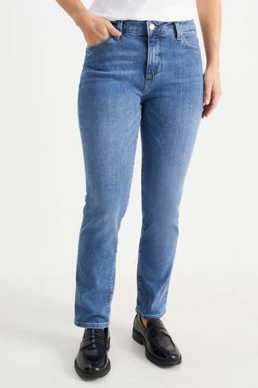 Femmes - Slim jean - mid waist - LYCRA® - jean bleu