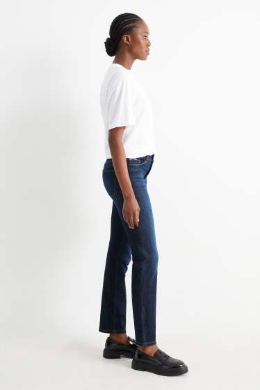 Damen - Straight Jeans - Mid Waist - LYCRA® - dunkeljeansblau