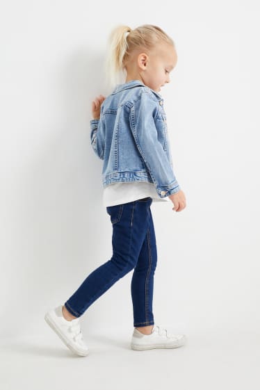 Enfants filles - Lot de 2 - jegging jeans - jean bleu foncé