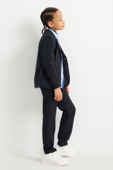 Enfants garçons - Pantalon de costume - Stretch - LYCRA® - bleu foncé