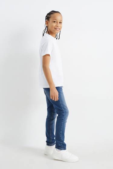 Kinderen: jongens - Skinny jeans - jeansblauw