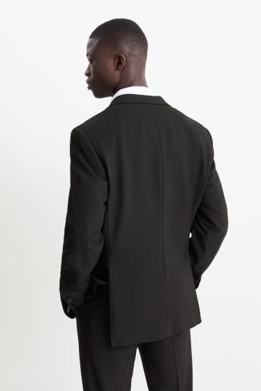 Hommes - Veste de costume - regular fit - Flex - LYCRA® - noir