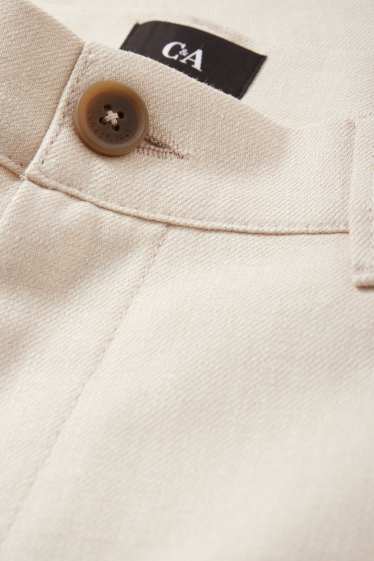 Heren - Chino - tapered fit - licht beige