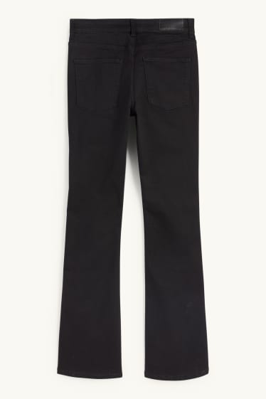 Donna - Bootcut jeans - vita media - LYCRA® - nero