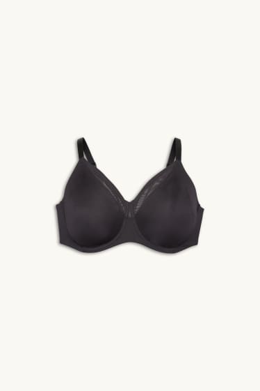 Femmes - Soutien-gorge minimiseur avec armatures - noir