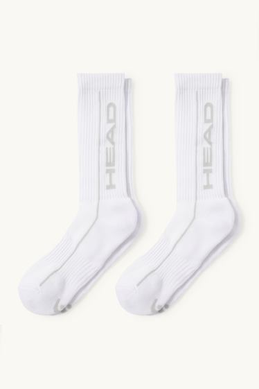 Uomo - HEAD - confezione da 2 - calzini da tennis - bianco