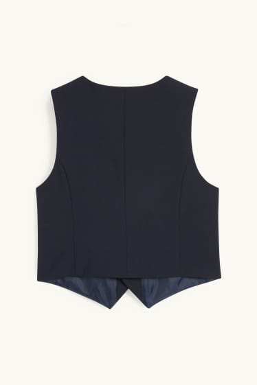 Bambini - Gilet coordinabile - elasticizzato - blu scuro