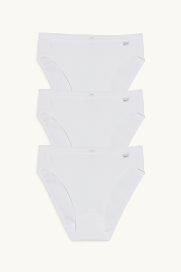 Femmes - Lot de 3 - culotte - blanc