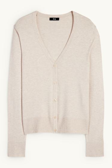 Women - Cardigan - light beige